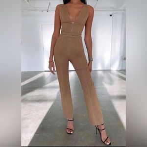TIGERMIST Ava Beige Jumpsuit (M)